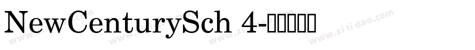 NewCenturySch 4字体转换